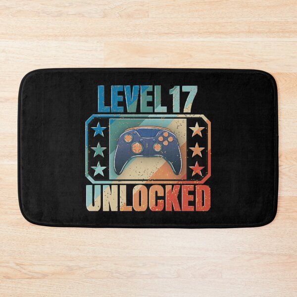 Item preview, Level 17 Unlocked: The design of gamers who celebrate their birthday designed and sold by Kraker-Inc.