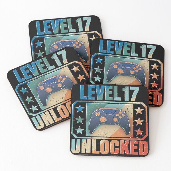 Item preview, Level 17 Unlocked: The design of gamers who celebrate their birthday designed and sold by Kraker-Inc.