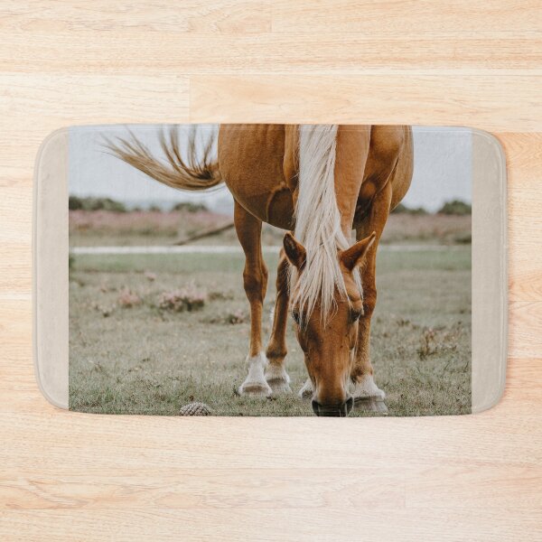 Item preview, red horse grazing designed and sold by KNBS.
