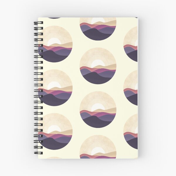 Item preview, Minimalist sky and desert sunrise round sticker designed and sold by DozyJov.