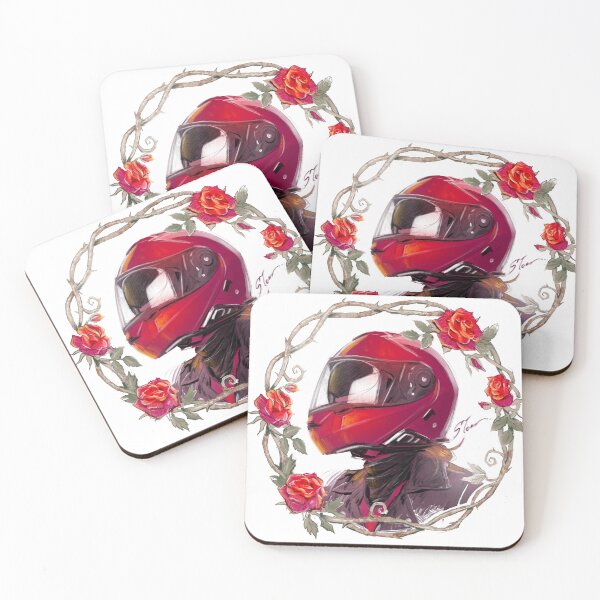 Item preview, Red Helmet rose thorn logo designed and sold by Rosendorn.