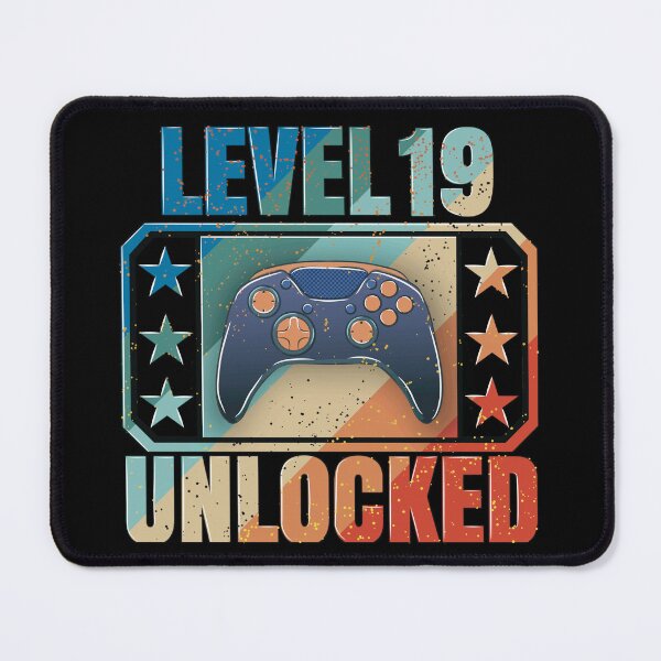 Item preview, Level 19 Unlocked: The design of gamers who celebrate their birthday designed and sold by Kraker-Inc.