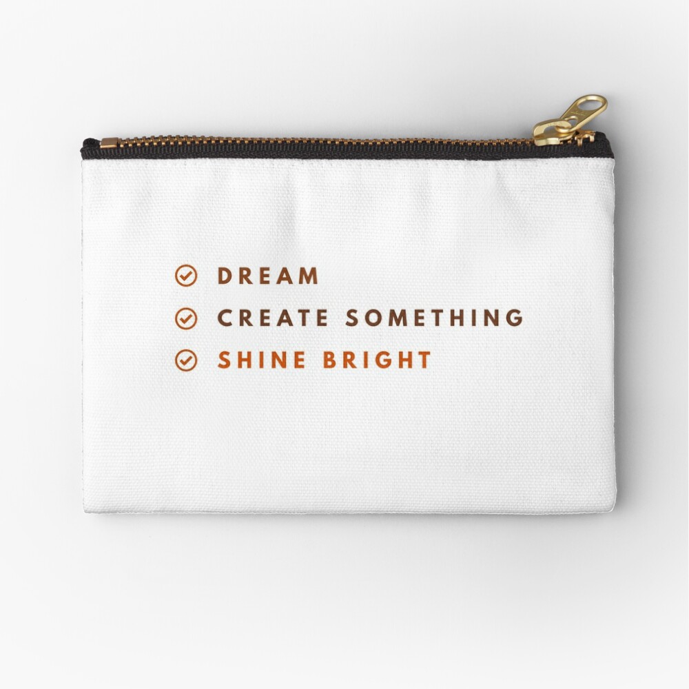 Minimal Dream, Create Something and Shine Bright Design