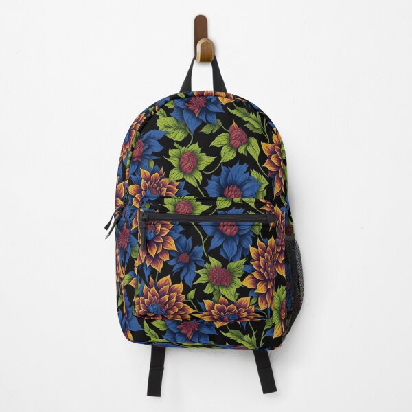Item preview, Seamless Floral Design Pattern in green, blue and saffron colors designed and sold by kiyaansh16.