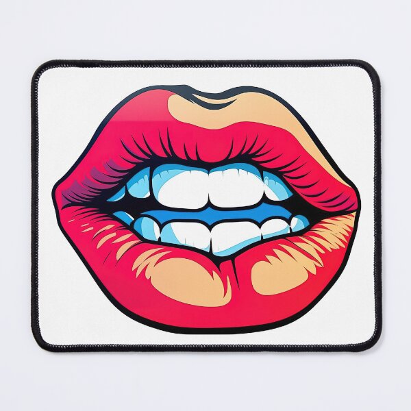 Item preview, KIss Me Quick Red Lips designed and sold by NeonAbstracts.