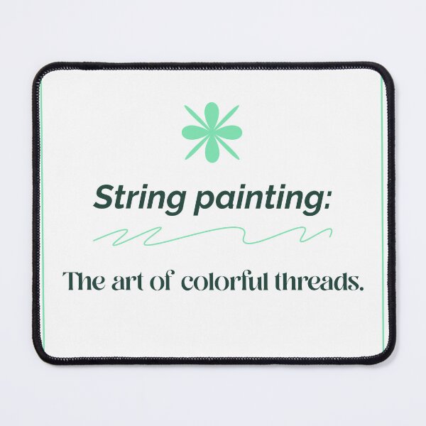 Item preview, String painting: The art of colorful threads. designed and sold by ukSubhanart.