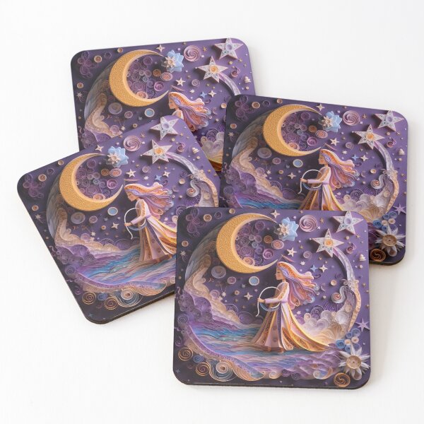 Item preview, The image of the virgin Mary in the night sky with clouds. designed and sold by aiphotosart.