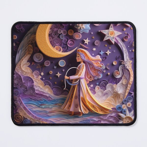Item preview, The image of the virgin Mary in the night sky with clouds. designed and sold by aiphotosart.