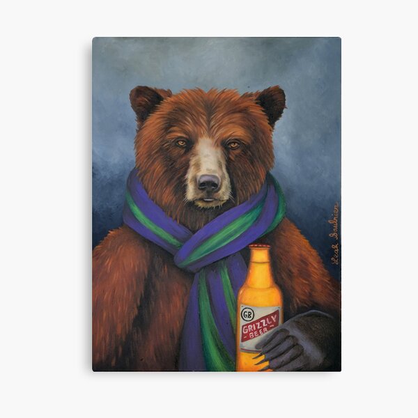 Grizzly Beer Canvas Print