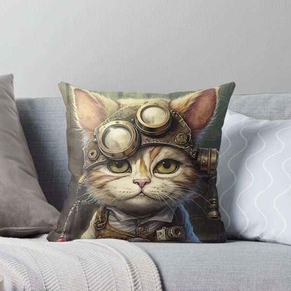 Item preview, cool cat wearing goggles wearing Cool clothes with bracelets,adventurous look,cat, animals, cap, cartoon, beautiful, cute, personification, kittencat, kittenkitty designed and sold by Hermossa-Art.