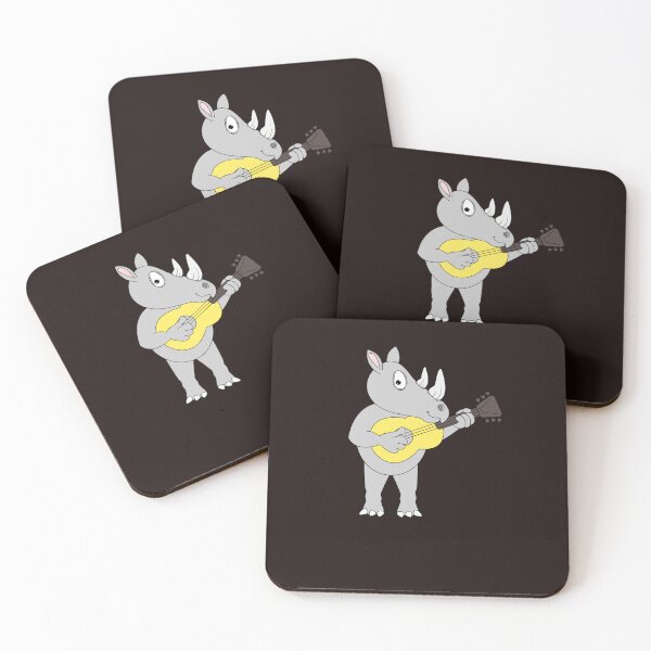 Item preview, Animal Playing Instrument Rhino Plays The Guitar designed and sold by ELOgift.