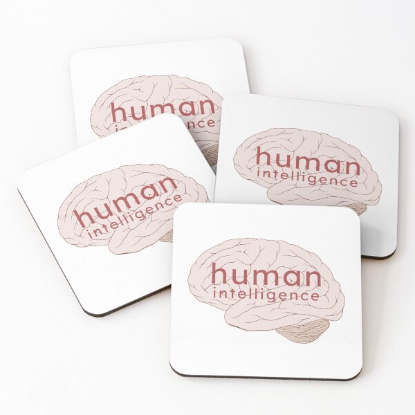 Item preview, Human intelligence with brain, anti-AI, say no to artificial intelligence designed and sold by wondertree.