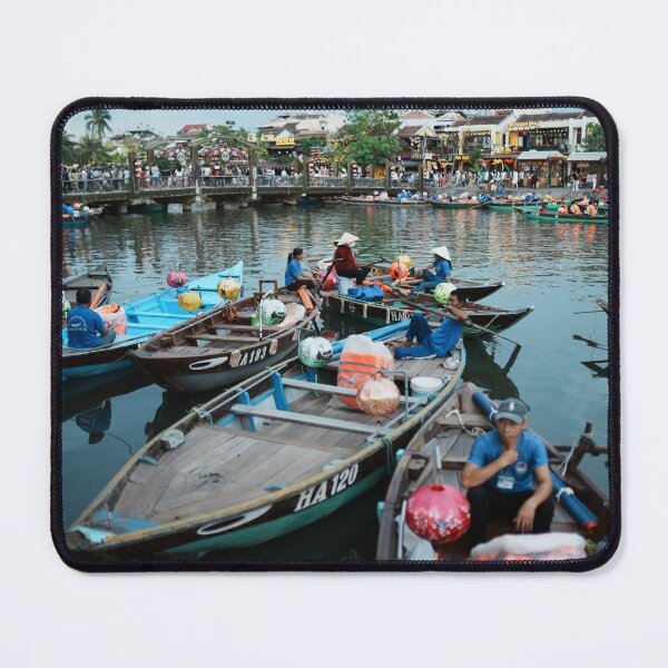 Item preview, Boatmen on the Hoai River in Hoi An designed and sold by Hội An Photographer.