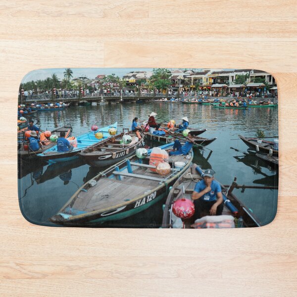 Item preview, Boatmen on the Hoai River in Hoi An designed and sold by Hội An Photographer.