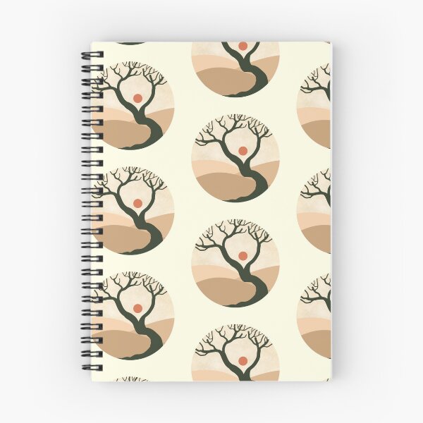 Item preview, Minimalist boho dead tree on a desert sticker designed and sold by DozyJov.