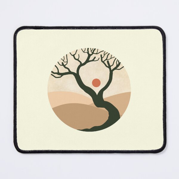 Item preview, Minimalist boho dead tree on a desert sticker designed and sold by DozyJov.