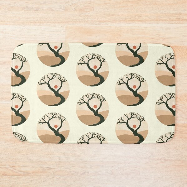 Item preview, Minimalist boho dead tree on a desert sticker designed and sold by DozyJov.