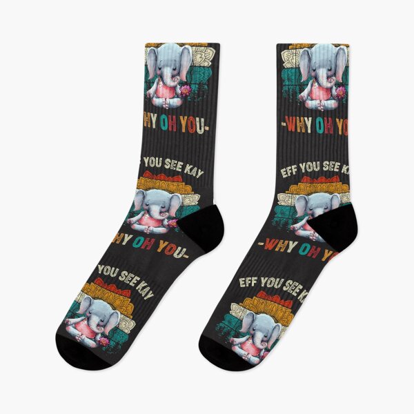 Item preview, Eff You See Kay Why Oh You Elephant Meditate Vintage Color Unisex Youth  designed and sold by ChaisaiInta.