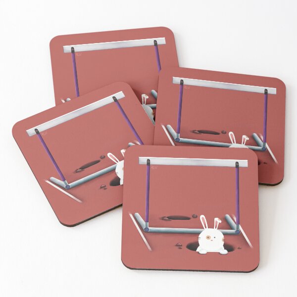 Item preview, Biscotti Burrows Under the Track and Field Hurdle - Light Maroon designed and sold by mwkairos.