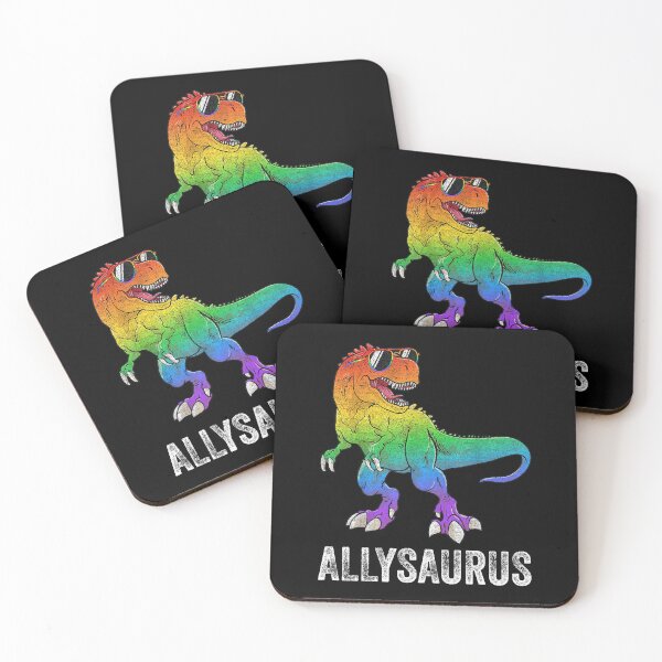 Item preview, Allysaurus Dinosaur In Rainbow Flag Ally LGBT Gay Pride designed and sold by lonaarts8.
