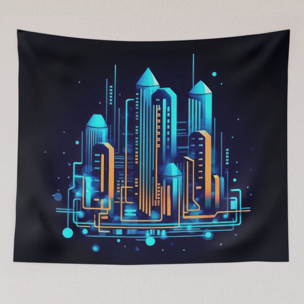 Item preview, Neon City Landscape designed and sold by duke818.