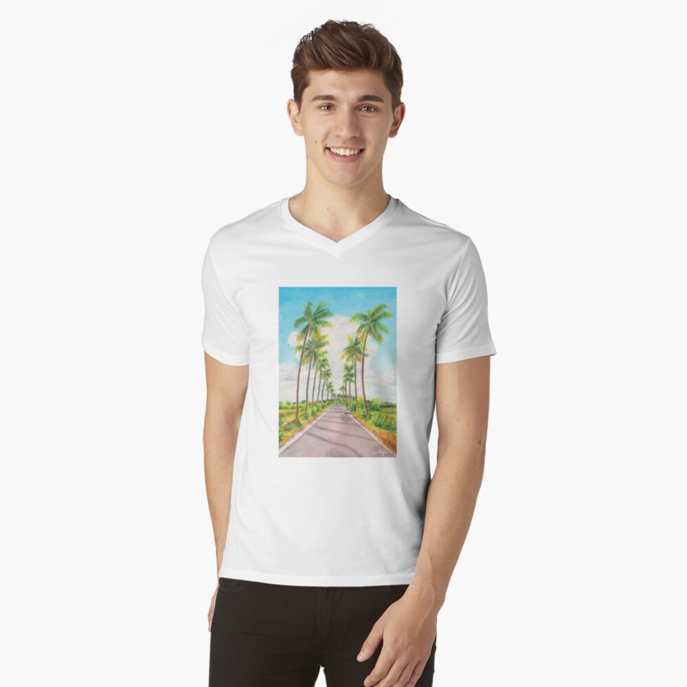 Tシャツ・カットソー MEDM 88rising Money Lucky Coconut tree tee 24SS unisexual Parra coconut tree road