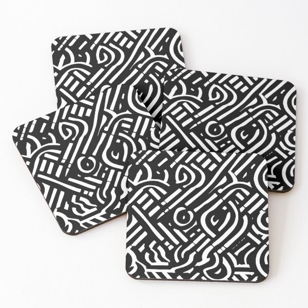 Item preview, Black and white abstract lines designed and sold by Isabelle-T.