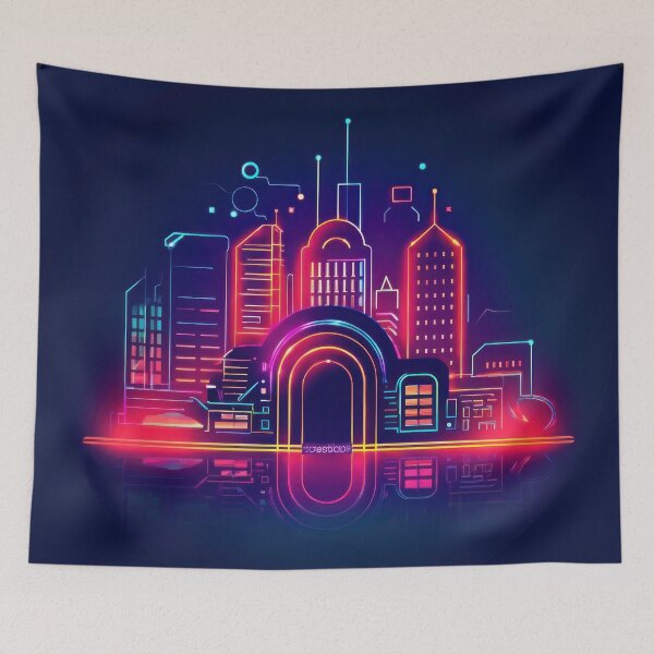 Item preview, Neon City Landscape designed and sold by duke818.