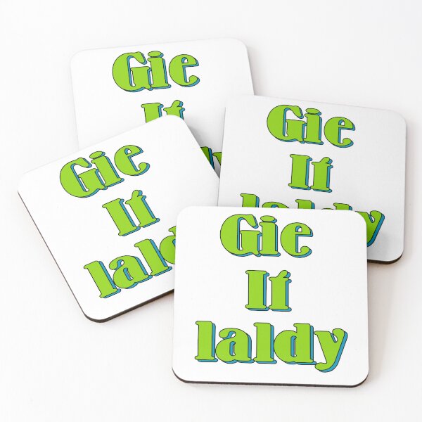Item preview, Gie It Laldy Scottish slang designed and sold by UniqueDesignHub.