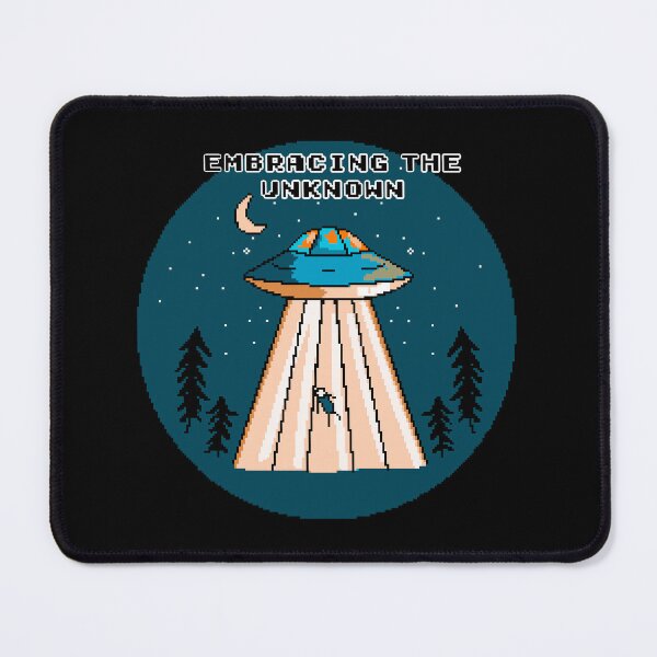 Item preview, Embracing the Unknown - Pixel Art UFO Design designed and sold by SketchyPedals.