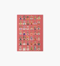 Super Mario Odyssey All Outfits Xtra Large for Individual Stickers Art Board