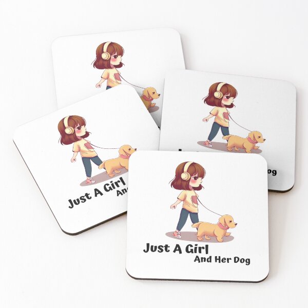 Item preview, Just A Girl And Her Dog designed and sold by DizzyShirts1.