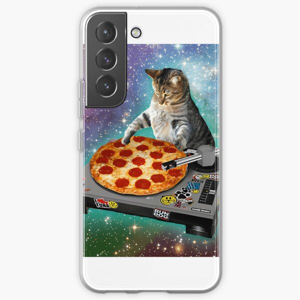 DJ CAT pizza | Samsung Galaxy Phone Case