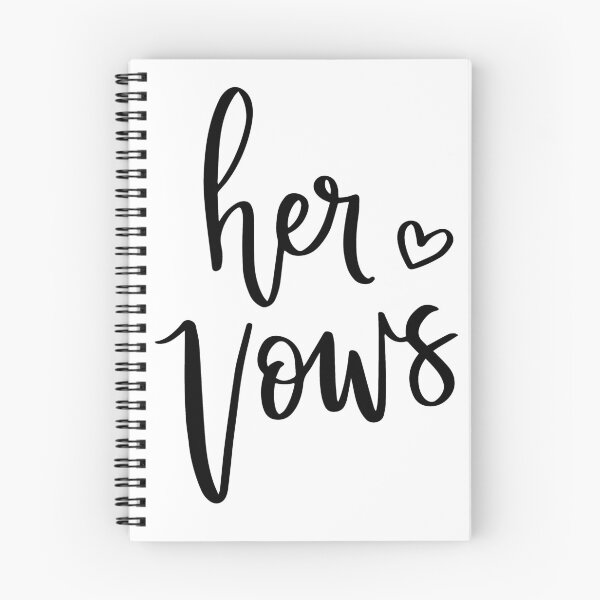 Item preview, Her Vows Notebook designed and sold by PaperParty.