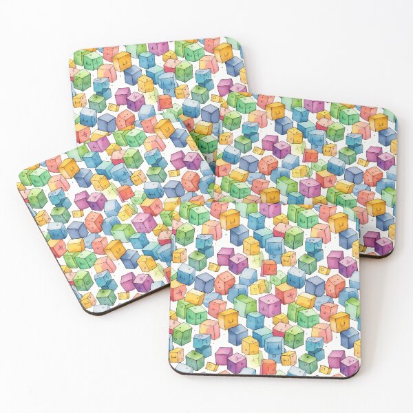 Item preview, Colorful dice - illustration - watercolor designed and sold by Pixelboys.