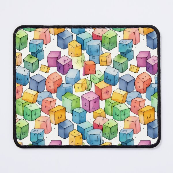 Item preview, Colorful dice - illustration - watercolor designed and sold by Pixelboys.