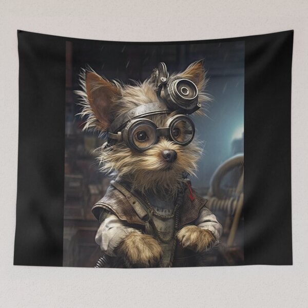 Item preview,  Cool cockerspeniel scientist dog with adventurous-looking glasses,puppy, cub, dog, animals, cap, cartoon, beautiful, cute, personification, kitten,musical designed and sold by Hermossa-Art.