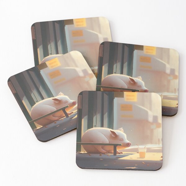 Item preview, Cafe Porker designed and sold by Wallbreaker Pig.