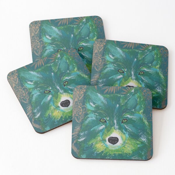 Item preview, Green foliage camouflaged wolf designed and sold by FFontaine68.