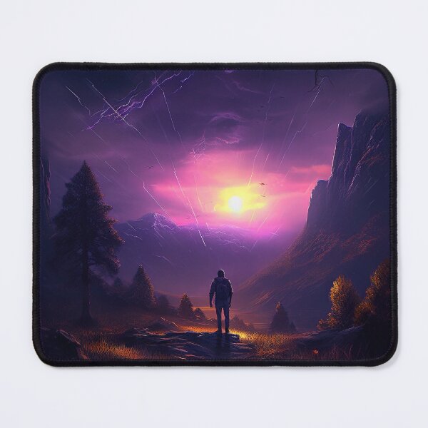Item preview, Mystical Sunset Digital Artprint - Dreamy Sunset Art Lovers, Wall Art, Photo Print Metal Image, Dreamy Landscape Framed Art Print designed and sold by VilescytheArt.