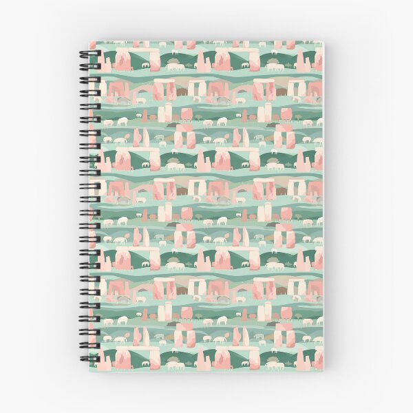 Item preview, Stonehenge Pastel Wanderlust Pattern | Minimalist Travel Tile designed and sold by FamMeetsWorld.