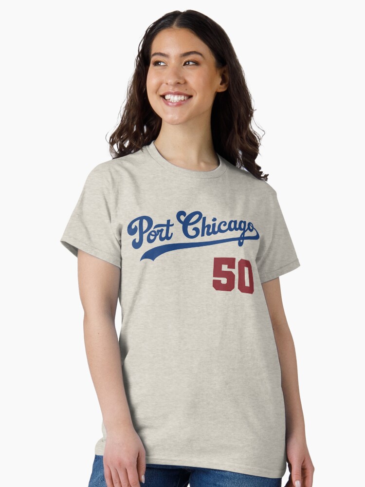 Thumbnail 1 of 7, Classic T-Shirt, Port Chicago 50 Graphic (Royal Blue/Red) designed and sold by PortChicago.