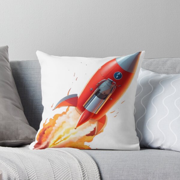 Item preview, Red Rocket Launch - Space Exploration designed and sold by aiprintiq.