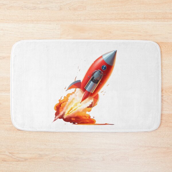 Item preview, Red Rocket Launch - Space Exploration designed and sold by aiprintiq.