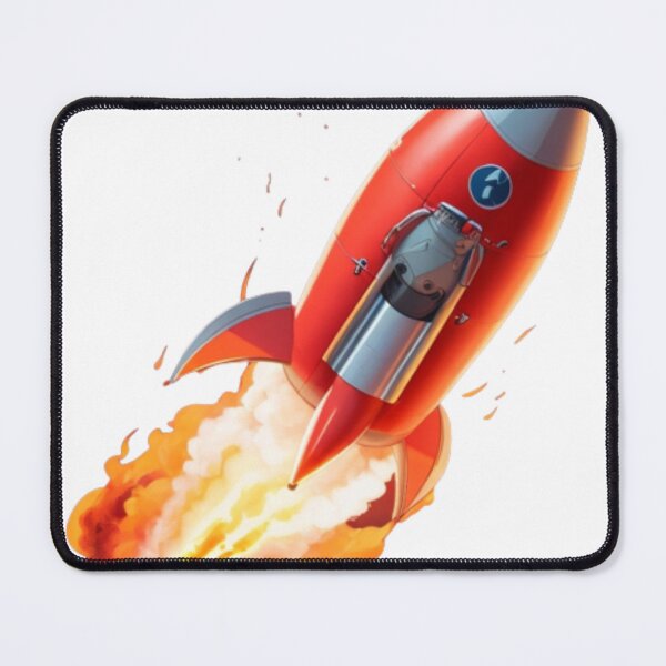 Item preview, Red Rocket Launch - Space Exploration designed and sold by aiprintiq.