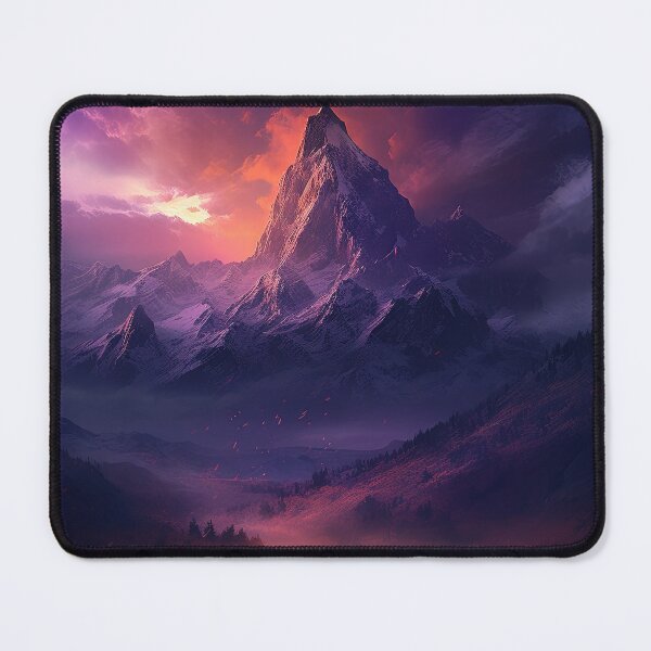 Item preview, Ethereal Mountain Landscape Digital Wallposter - Mountain Landscape Art Lovers, Nature Wall Art, Photo Print Metal Image, Holiday Landscape Framed Art Print designed and sold by VilescytheArt.