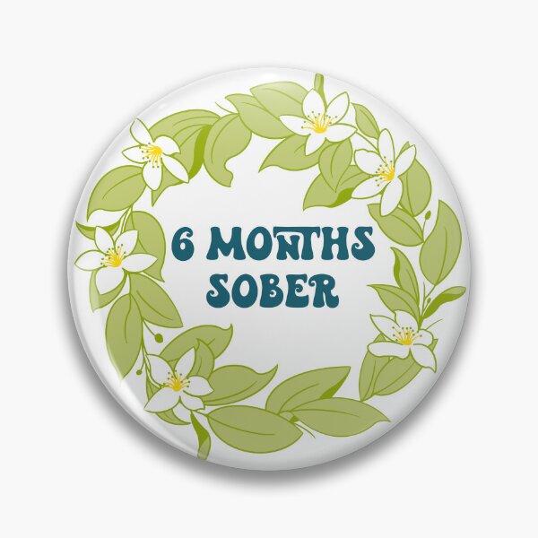 Item preview, Six Months Sober Anniversary designed and sold by SoberSqueeze.