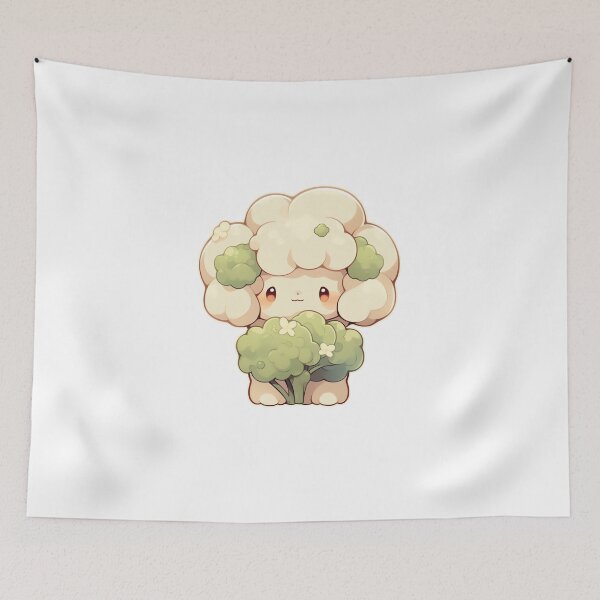 Item preview, Cute Kawaii Cauliflower designed and sold by CozyKawaiiArt.