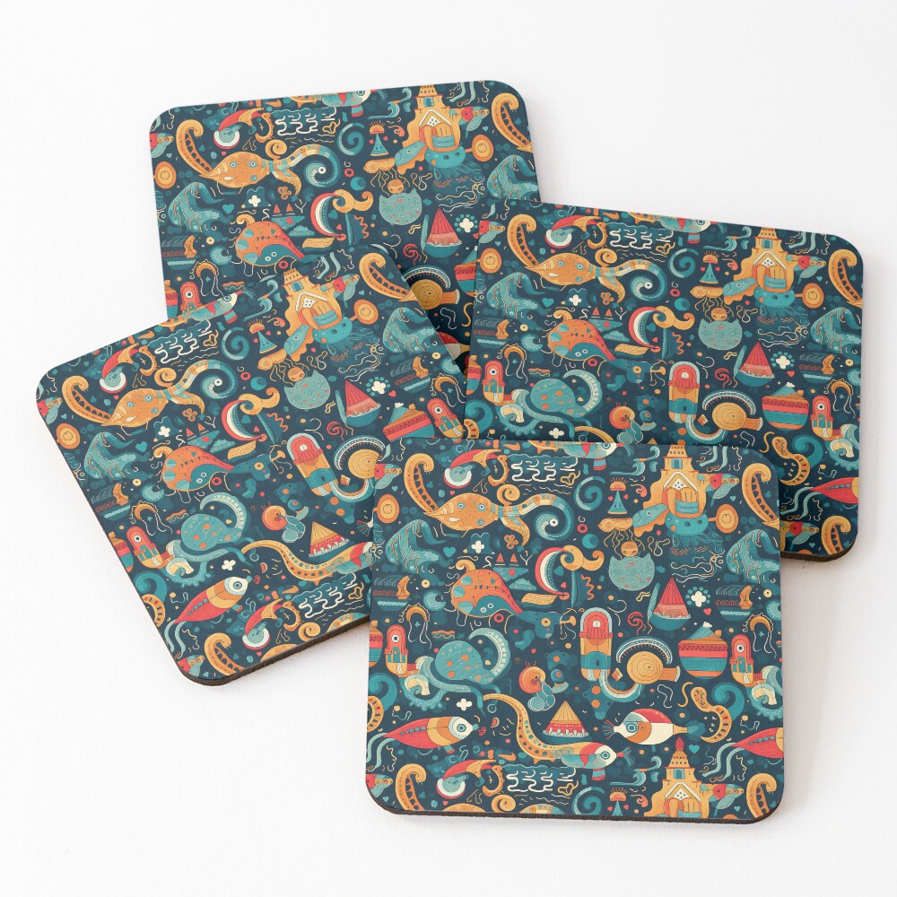 Item preview, Coasters (Set of 4) designed and sold by The-Patterns.