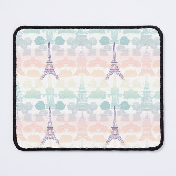 Item preview, Eiffel Tower Springtime Travel Tile | Minimalist Pastel Wanderlust Pattern designed and sold by FamMeetsWorld.